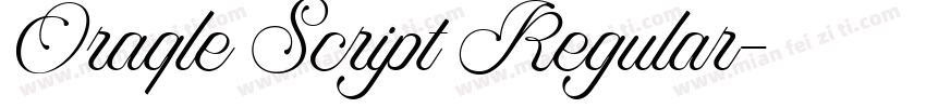 Oraqle Script Regular字体转换